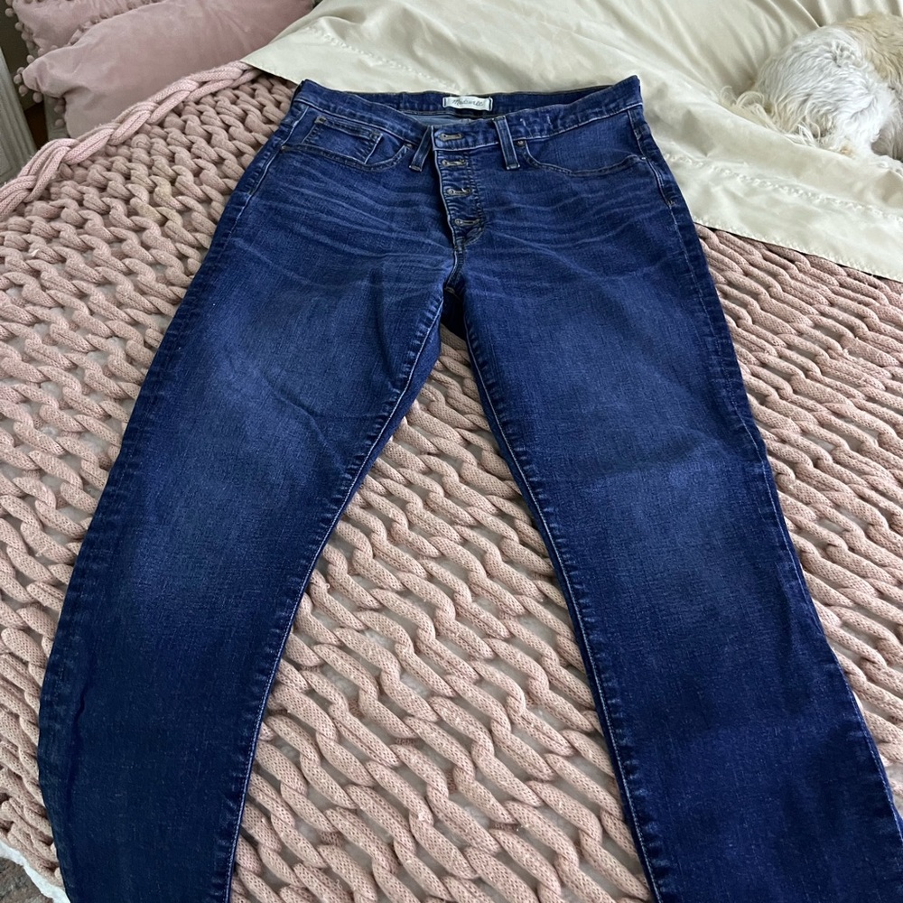 Madewell button fly skinny jeans size 12
